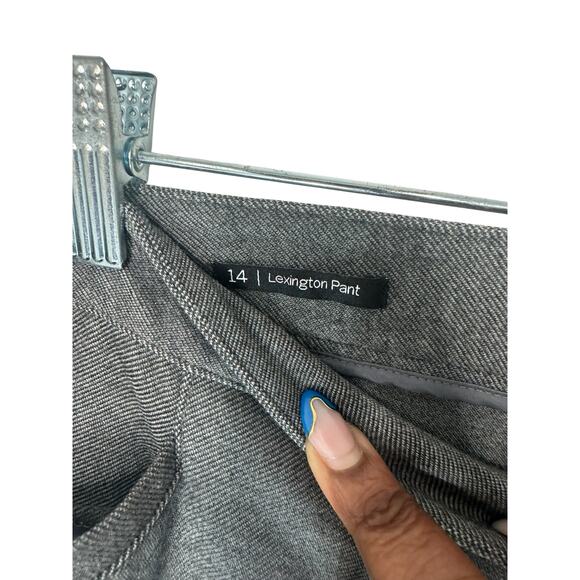 Talbots Lexington Pants Gray Office Work Career Business Skinny Leg Size 14 - Picture 2 of 14